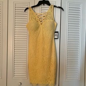 Yellow cocktail dress - never worn